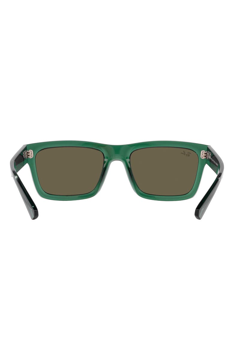 Ray-Ban Warren 57mm Rectangular Sunglasses, Alternate, color, Transparent Green