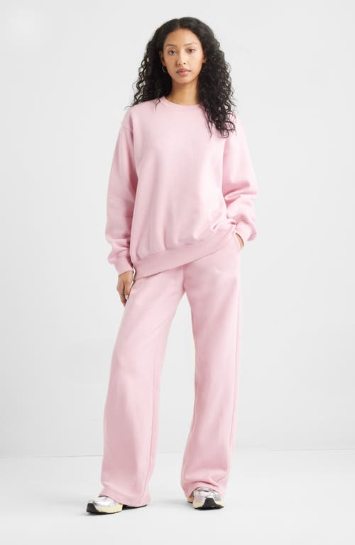 Bp. Fleece Detail Oversize Crewneck Sweatshirt