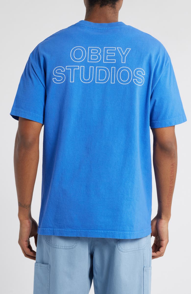 Obey Outline Logo Graphic T-Shirt, Alternate, color,