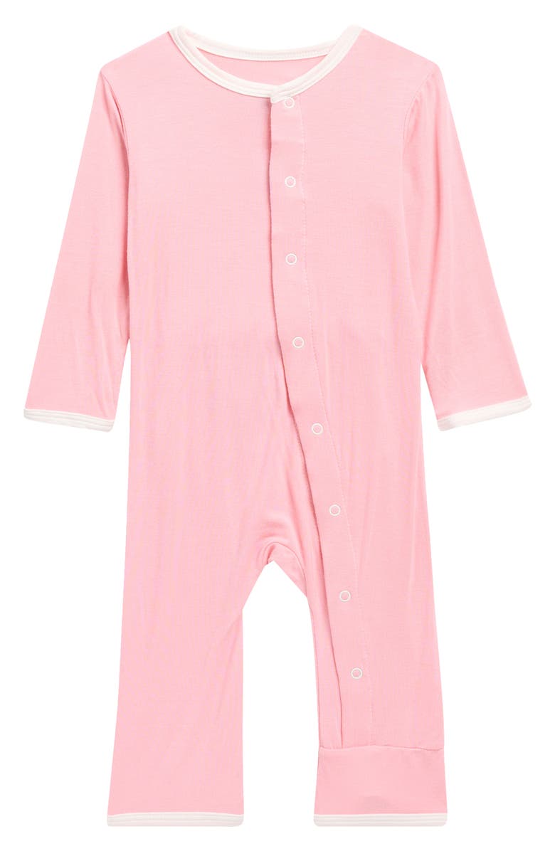 KicKee Pants I Heart Appliqué Snap Romper, Alternate, color, Lotus I Love Grandpa