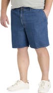 Harbor Bay by DXL Big & Tall Elastic Waist Jean Shorts
