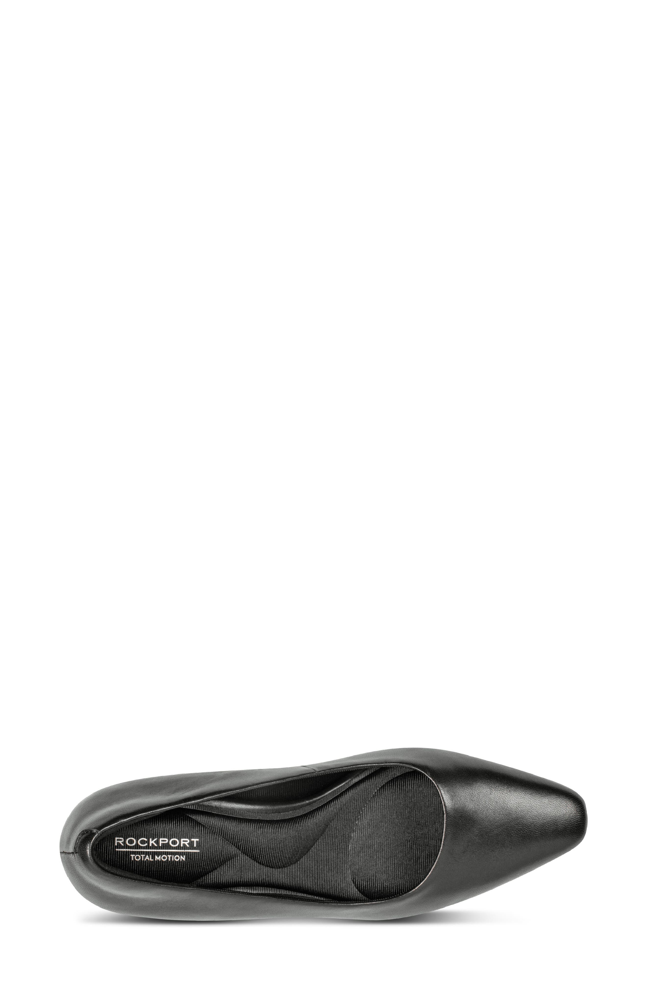 Rockport Merida Almond Toe Pump, Alternate, color, Black