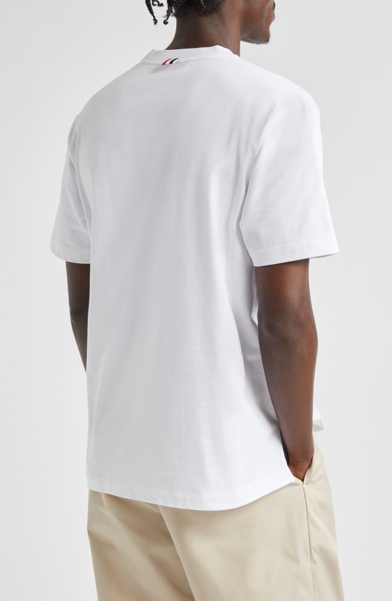 Thom Browne Rose Cotton Graphic T-Shirt, Alternate, color,