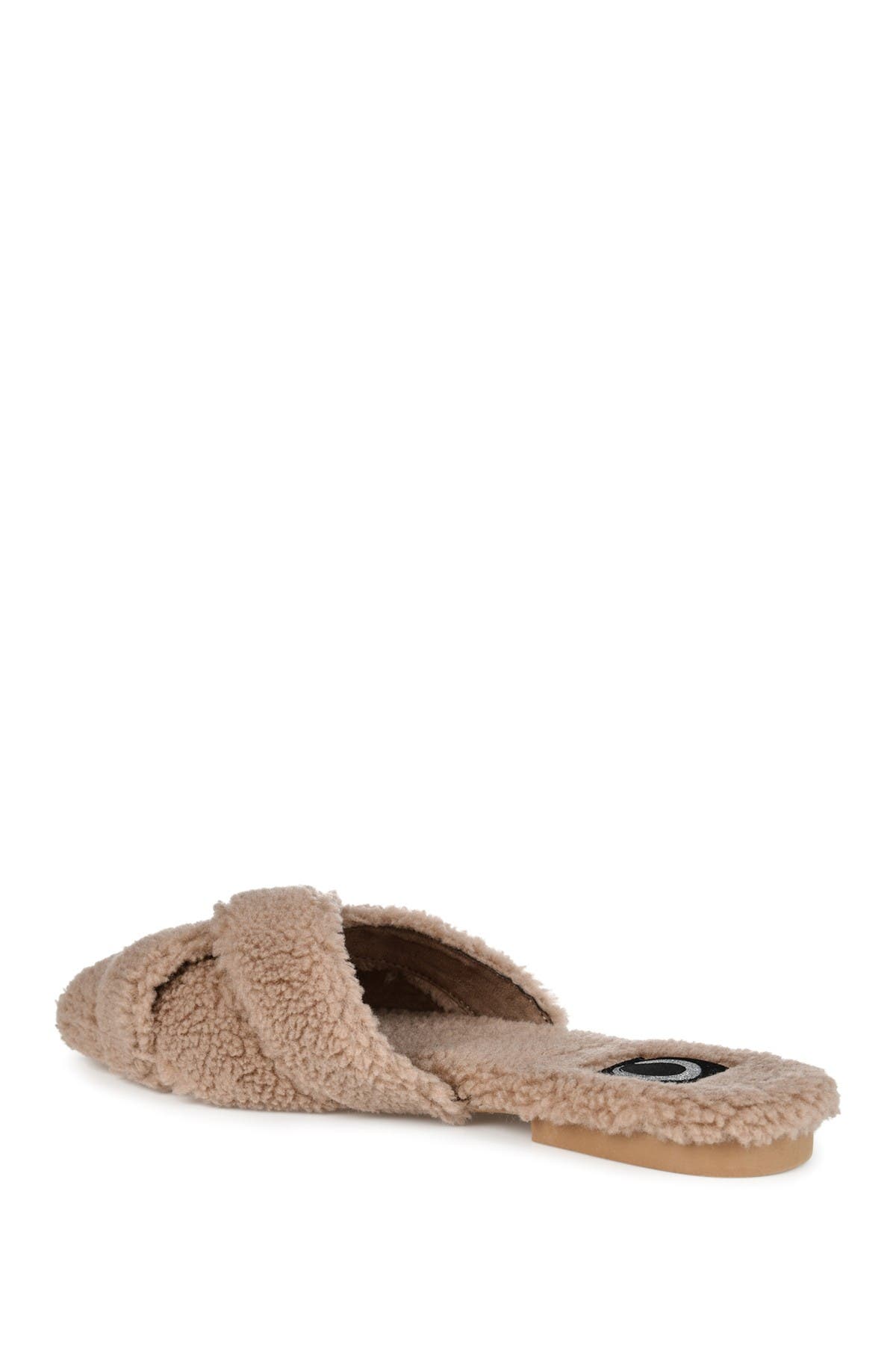 Journee Collection JOURNEE Sereena Faux Fur Slipper, Alternate, color, Tan