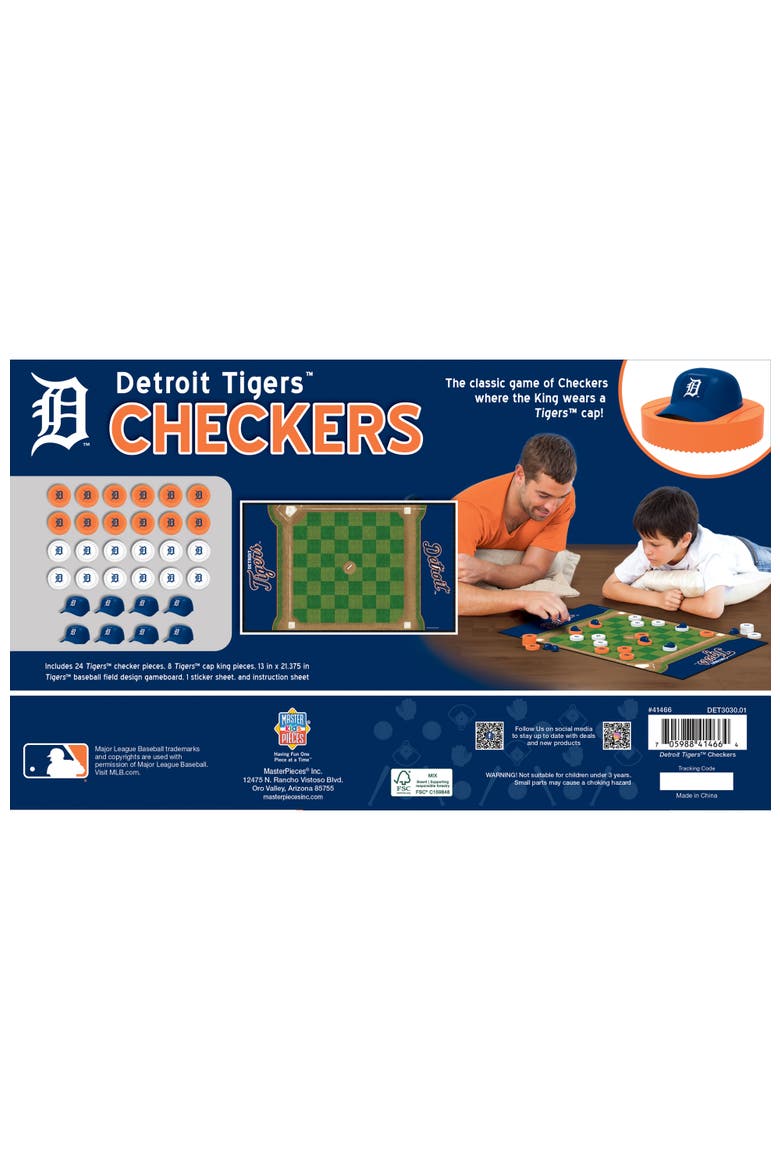 Detroit Tigers MLB Checkers, Alternate, color, Multicolor
