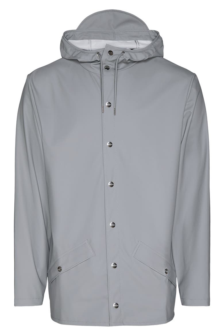 Lightweight Hooded Rain Jacket, Alternate, color, ROCK