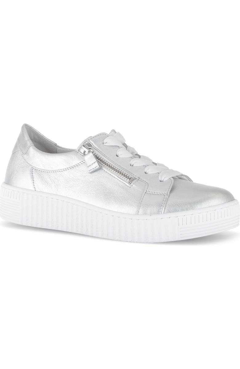 Gabor 63.334 Platform Sneaker, Main, color, Silver