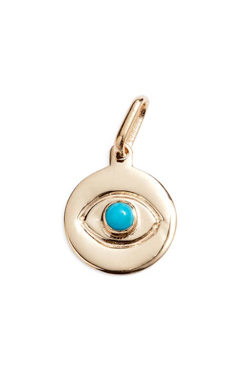 Evil Eye Disc Pendant
