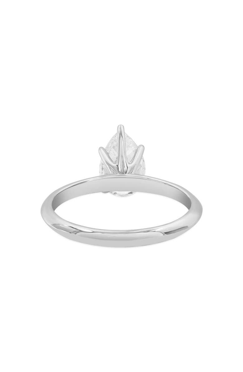 LuvMyJewelry Ava 14K Gold Pear Lab Grown Diamond Solitaire Ring - 1.5 Ct, Alternate, color, 14K White Gold