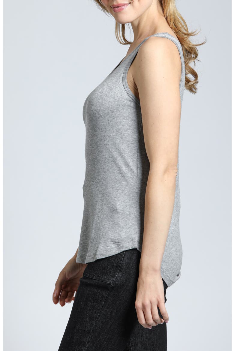 Perfect Fit Scoop Neck Tank, Alternate, color, HEATHER GREY