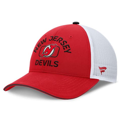 Men's Fanatics Red/White New Jersey Devils Authentic Pro Rink Trucker Hat