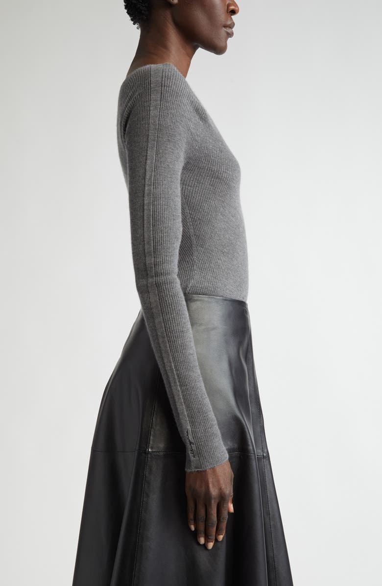 Altuzarra Lee Cashmere Sweater, Alternate, color, 000021 Carbon Melange