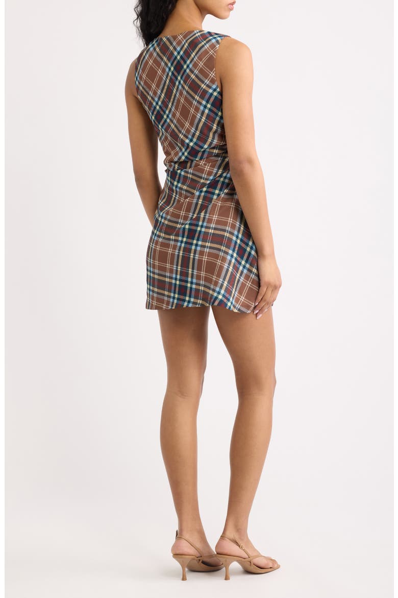 The Rosalie Plaid Sleeveless Minidress, Alternate, color, PLAID