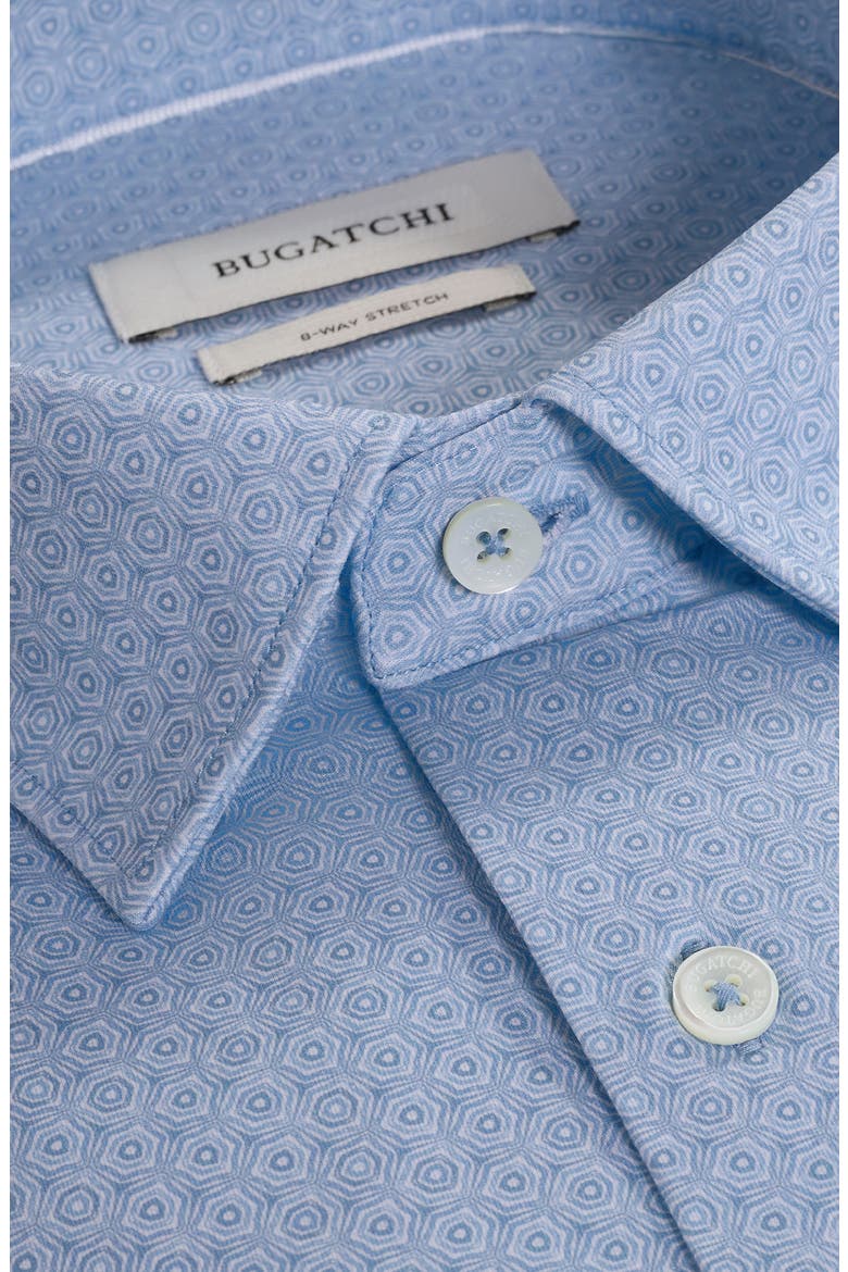 Jules OoohCotton® Honeycomb Print Button-Down Shirt, Alternate, color, SKY