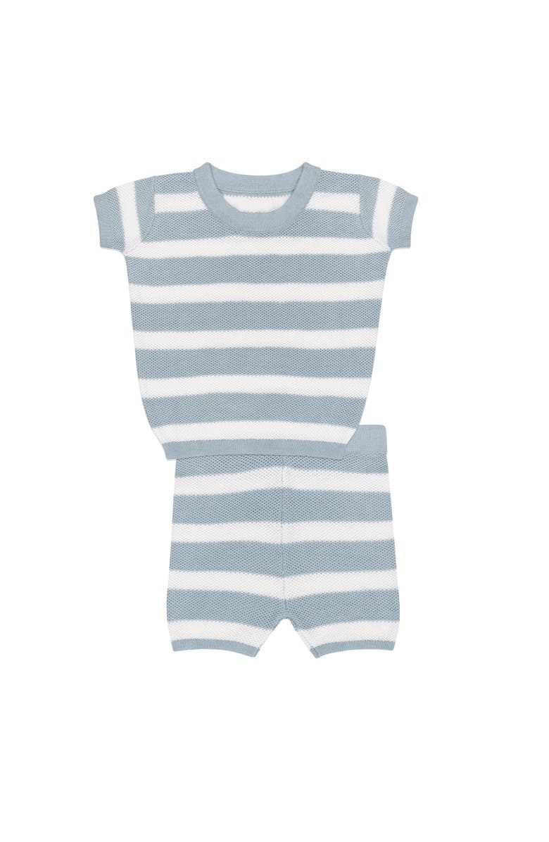 Ely's & Co. Looms Wave Collection - Stripe Knit Set, Main, color, Blue