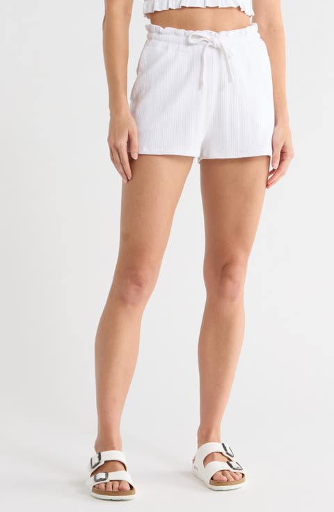 Thalia Tencel™ & Organic Cotton Blend Cover-Up Shorts
