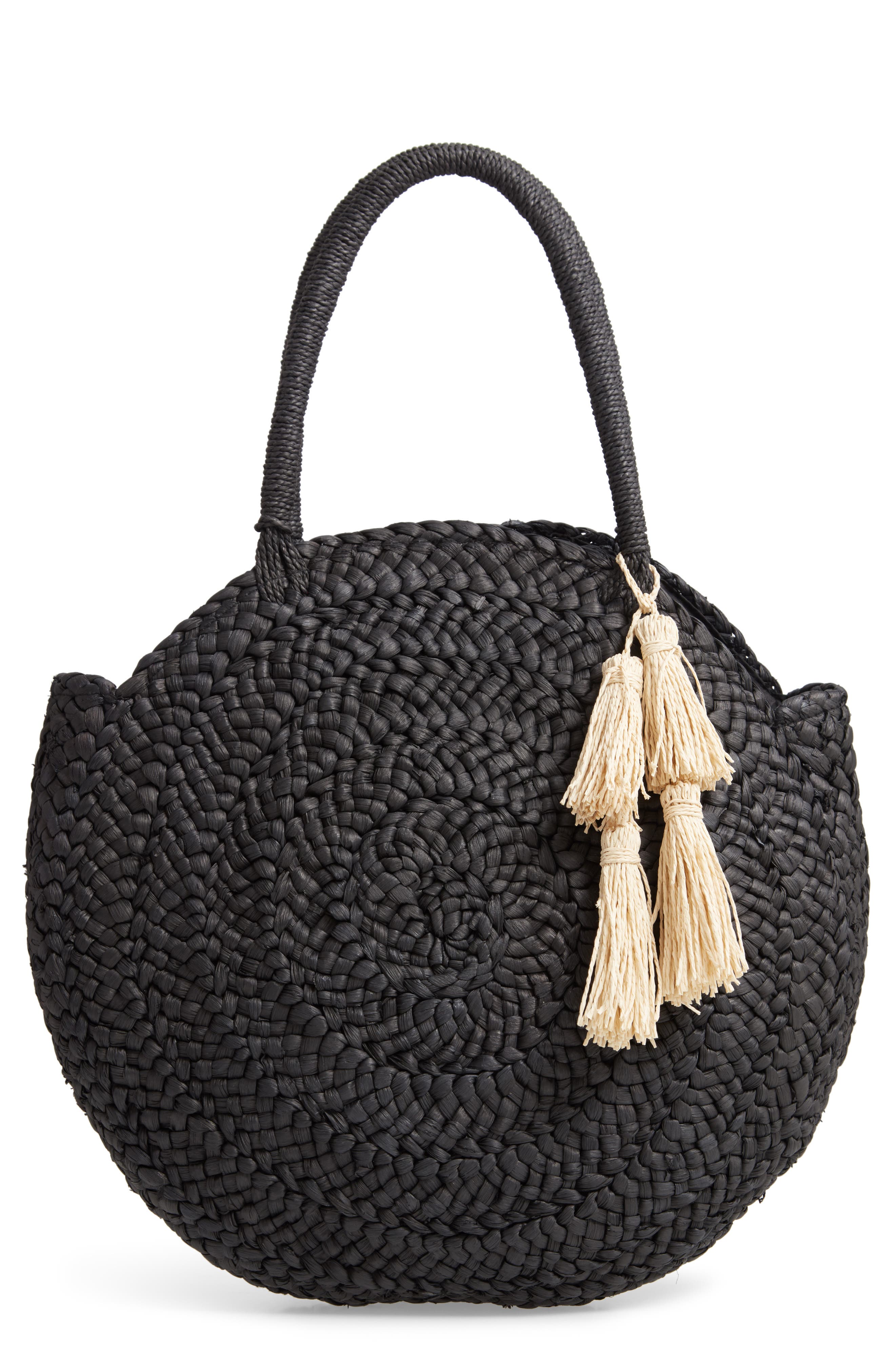 LSPACE L Space Beach Weekend Straw Tote, Main, color, 