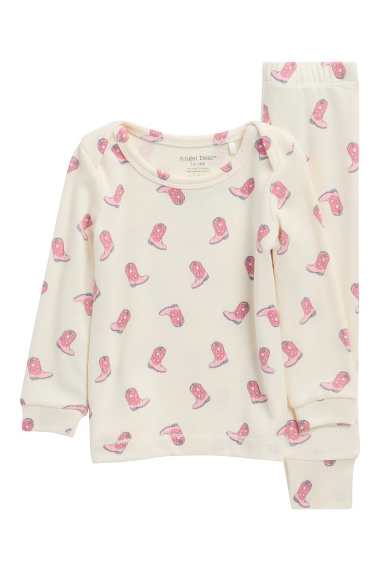 Cowgirl Boots Long Pajamas, Main, color, PINK
