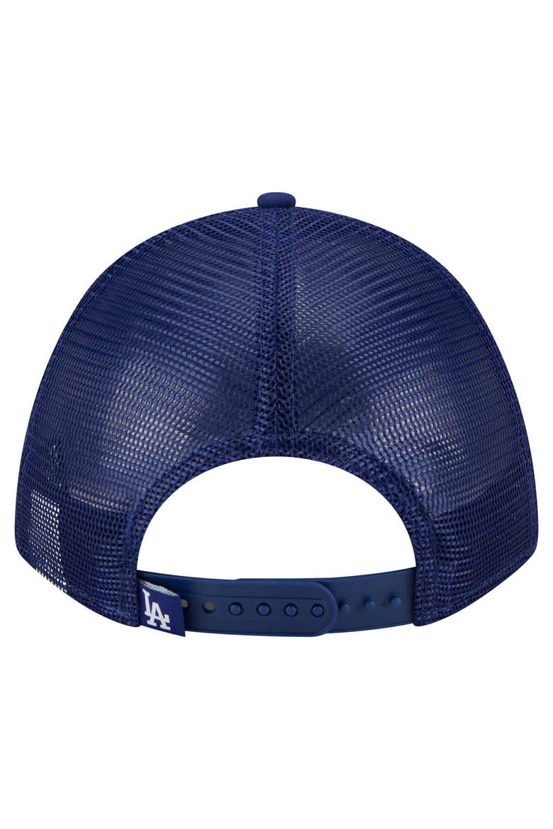 Men's New Era  Royal Los Angeles Dodgers Minimalist 9FORTY A-Frame Adjustable Hat, Alternate, color, Royal