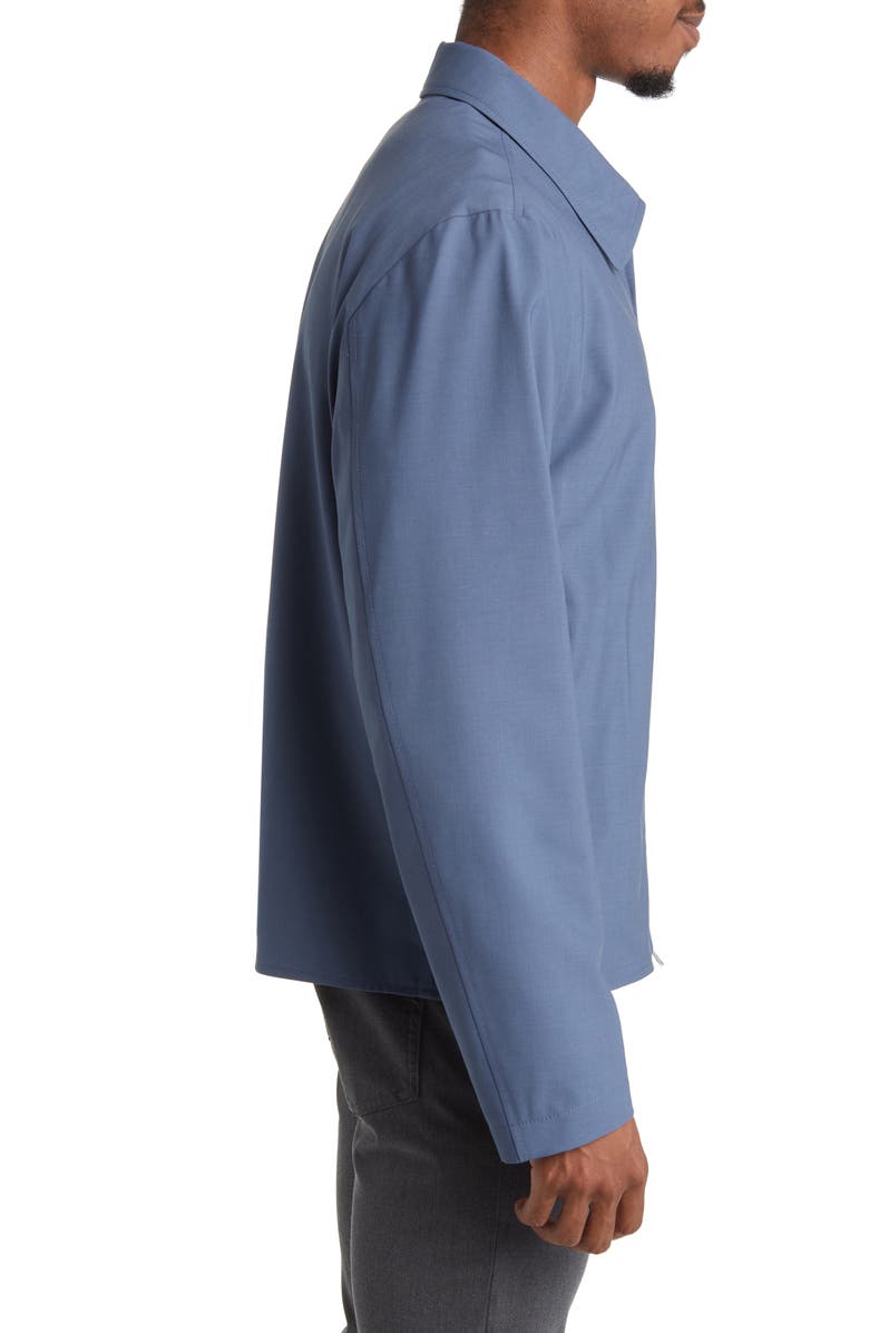 BOSS Hanry Wool Blend Jacket, Alternate, color, Open Blue