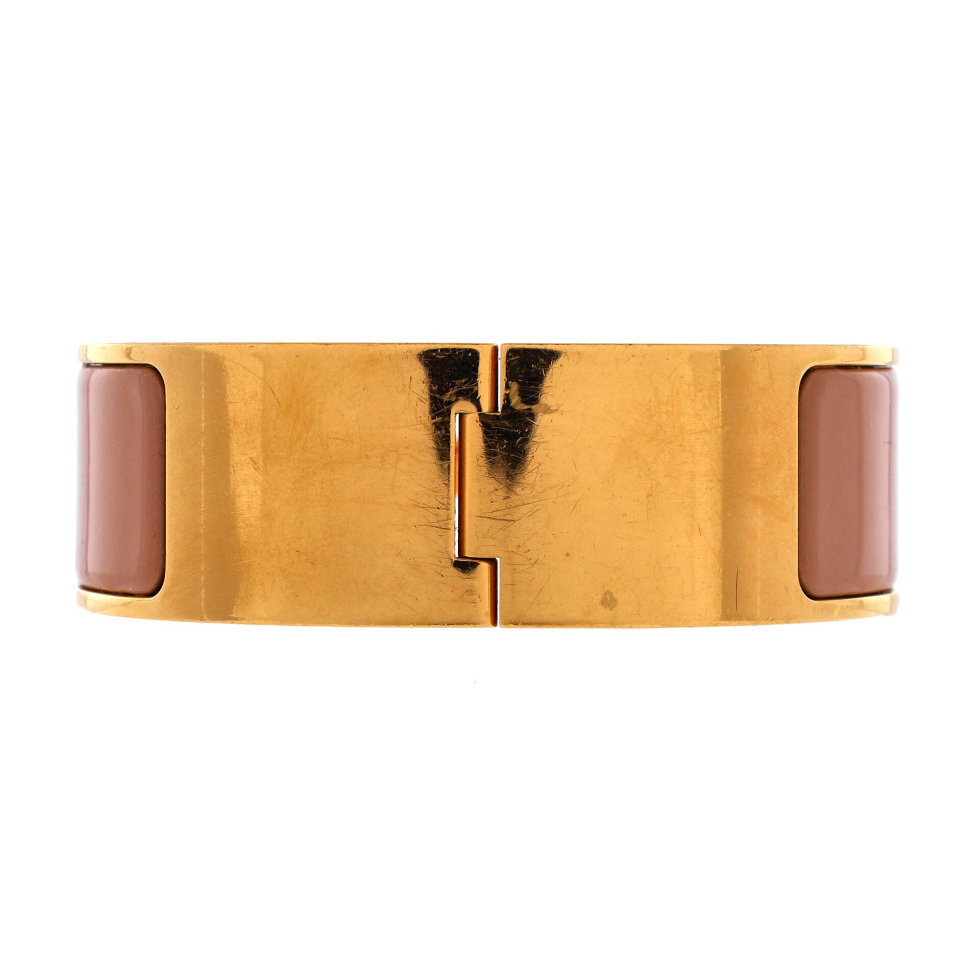 Clic H Bracelet Enamel Wide, Alternate, color, Neutral