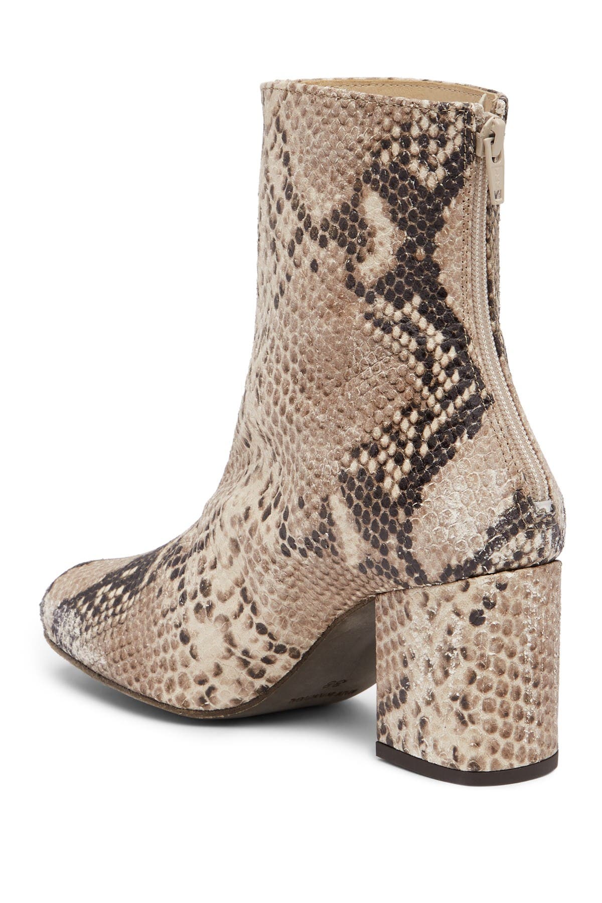 Cecile Block Heel Bootie, Alternate, color, TAUPE SNAKE PRINT LEATHER