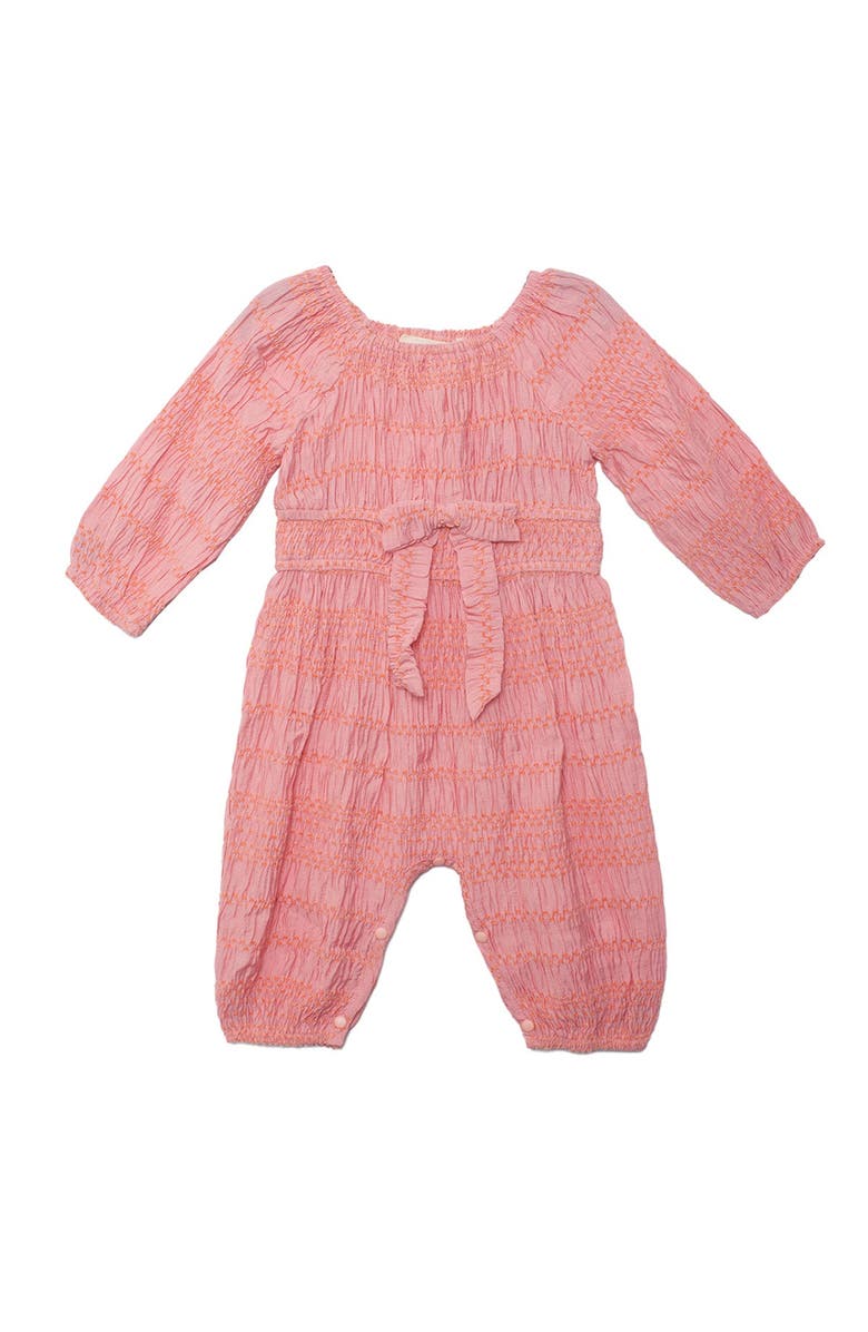 Mabel + Honey Watermelon Lemonade Romper, Main, color, Pink