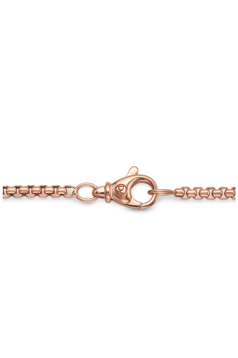 Small Box Chain Necklace, Alternate, color, ROSE GOLD