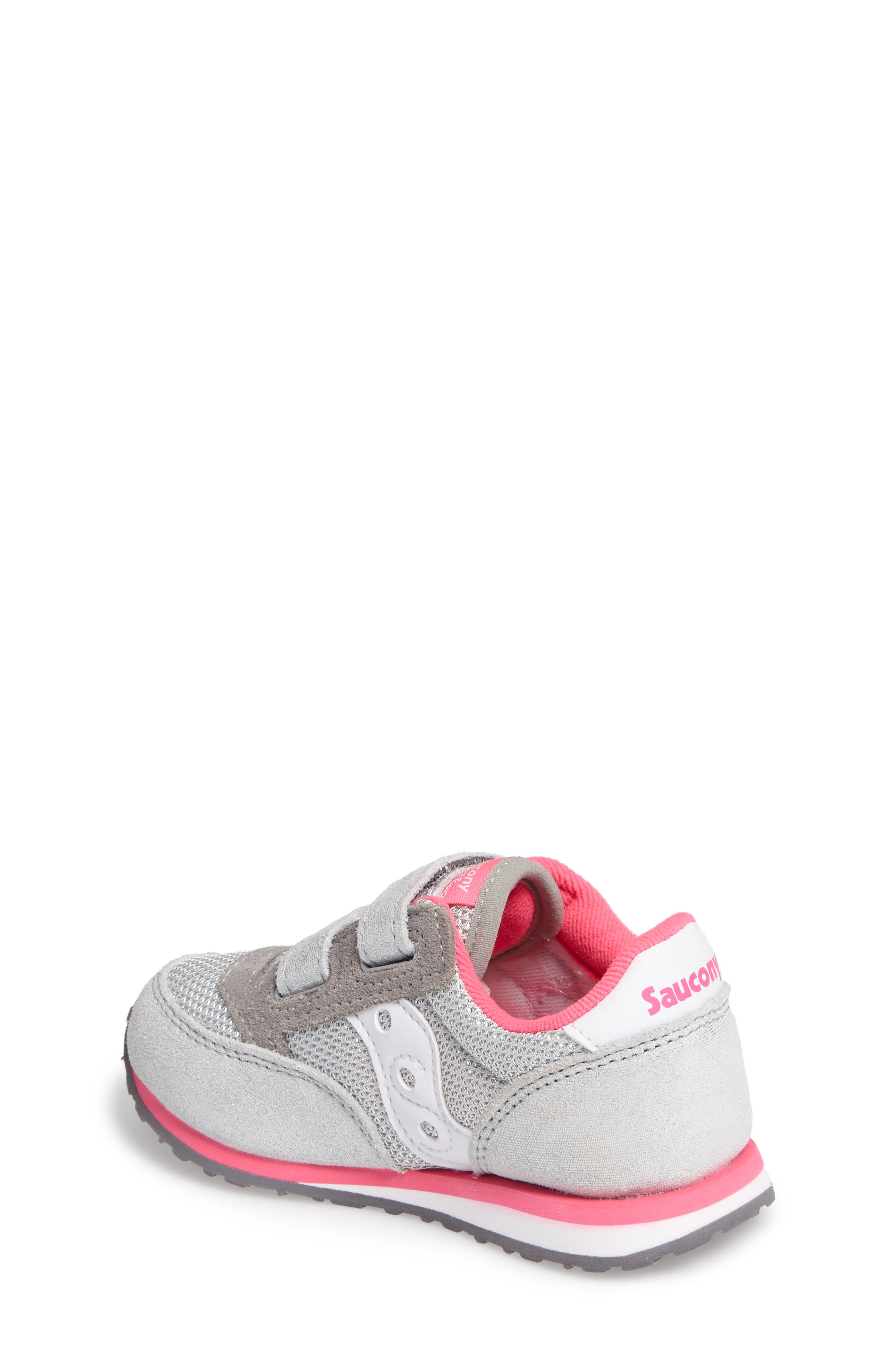 Jazz Sneaker, Alternate, color, SILVER/ PINK