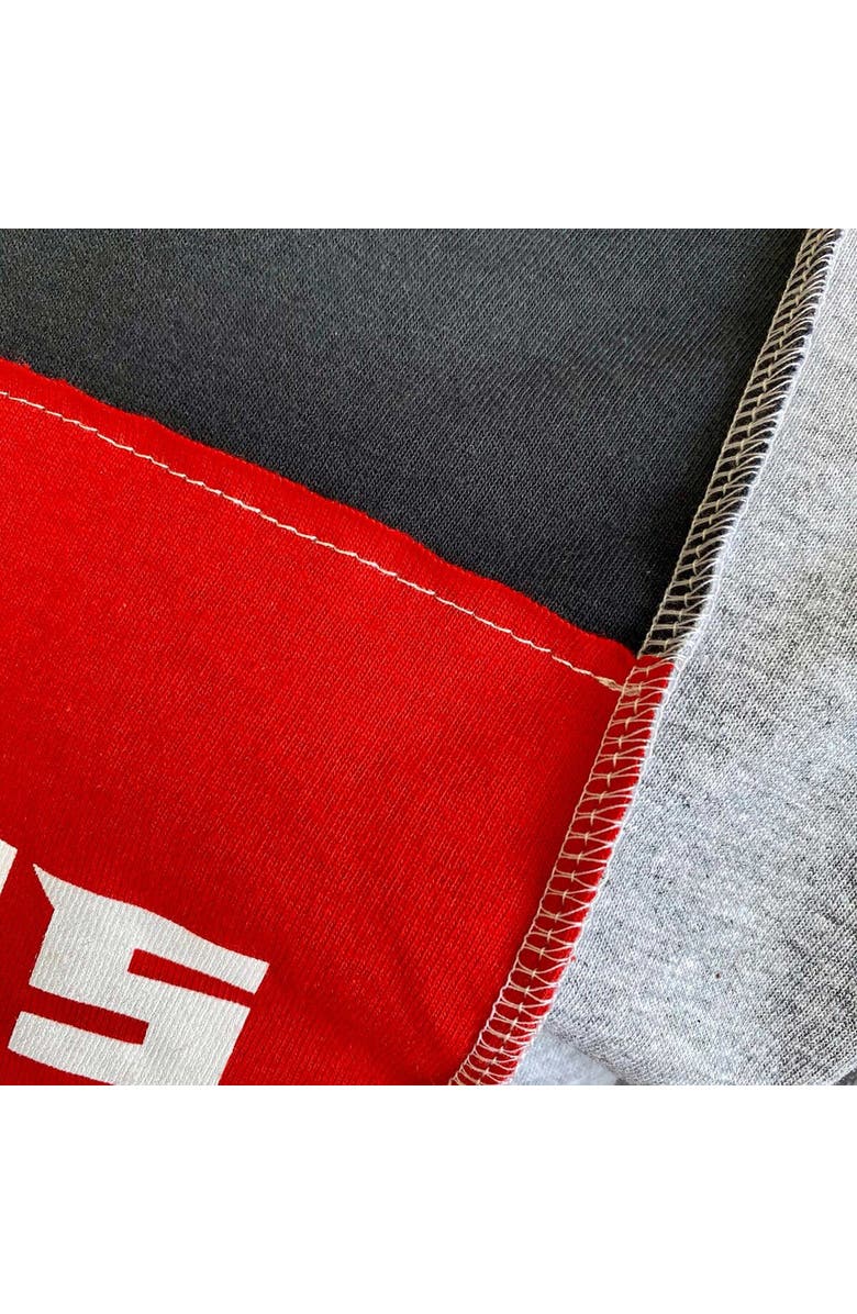 REFRIED APPAREL Men's Refried Apparel Heather Black Atlanta Falcons Sustainable Split T-Shirt, Alternate, color, 