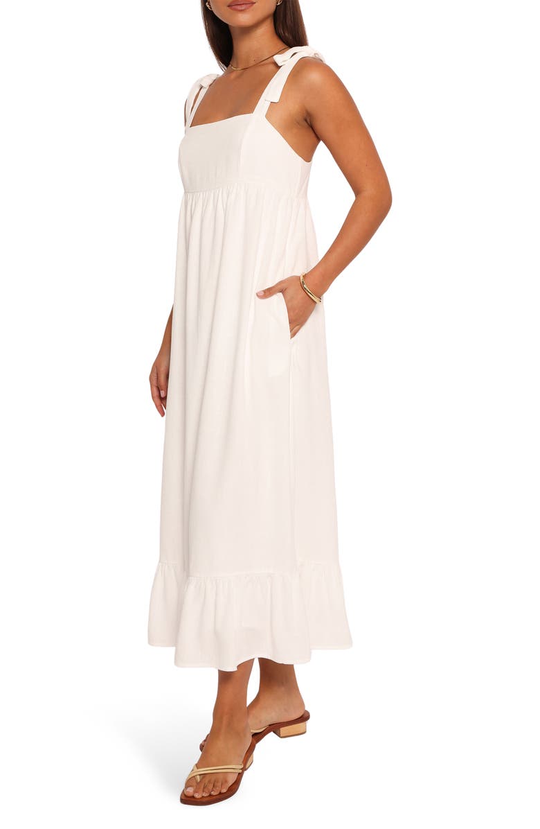 Petal & Pup Edison Bow Strap Sundress, Alternate, color, White