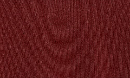 Vince Turtle Neck Side Slit Sweater In Burgundy