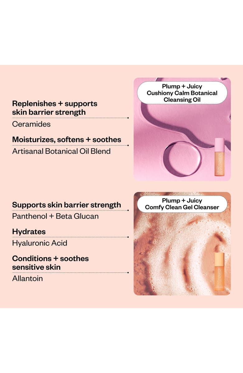 Kosas Mini Plump + Juicy Double Cleansing System, Alternate, color,