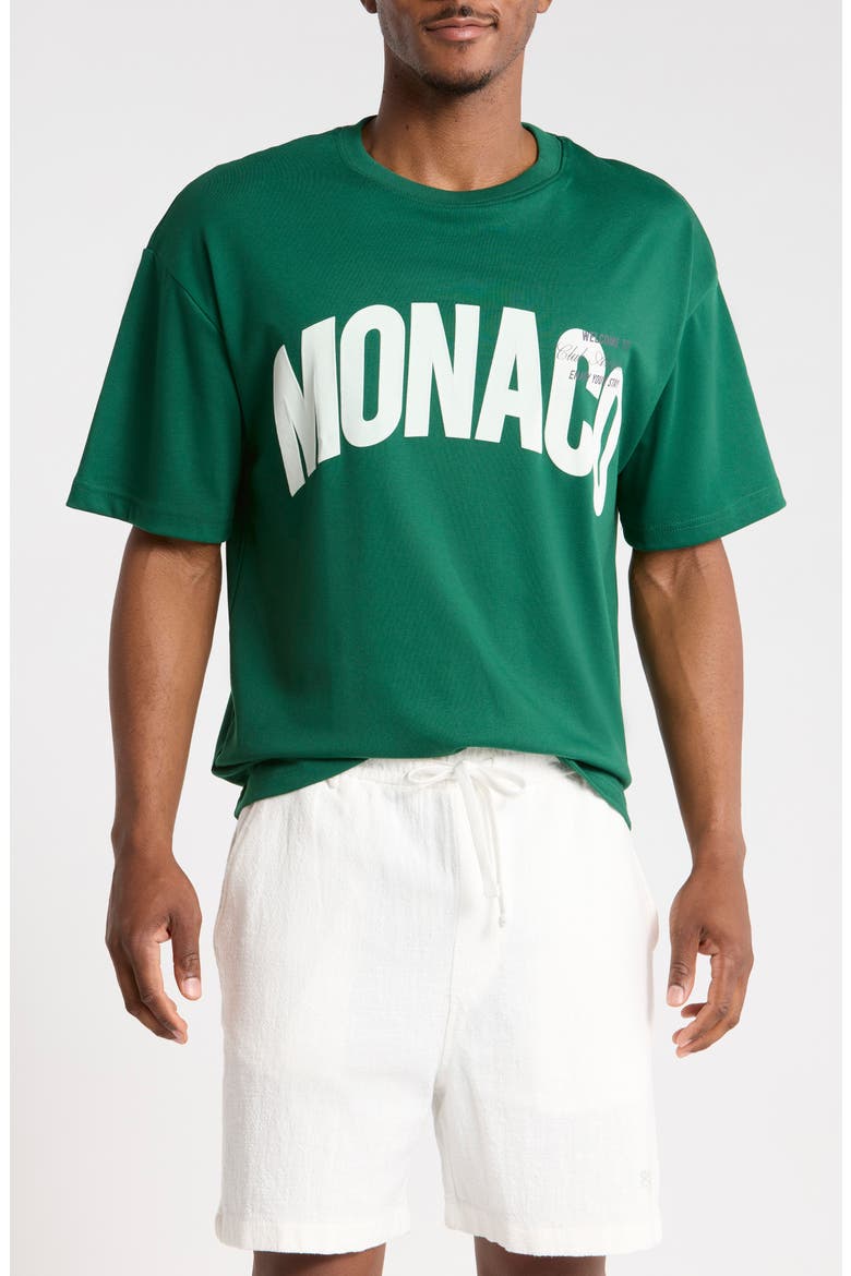 Monaco Graphic T-Shirt, Main, color, GREEN