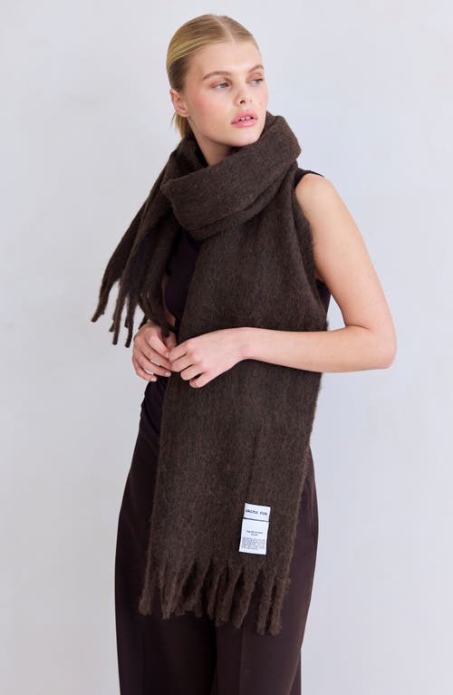 Arctic Fox & Co. Arctic Fox & Co The Reykjavik Fringe Scarf In Brown