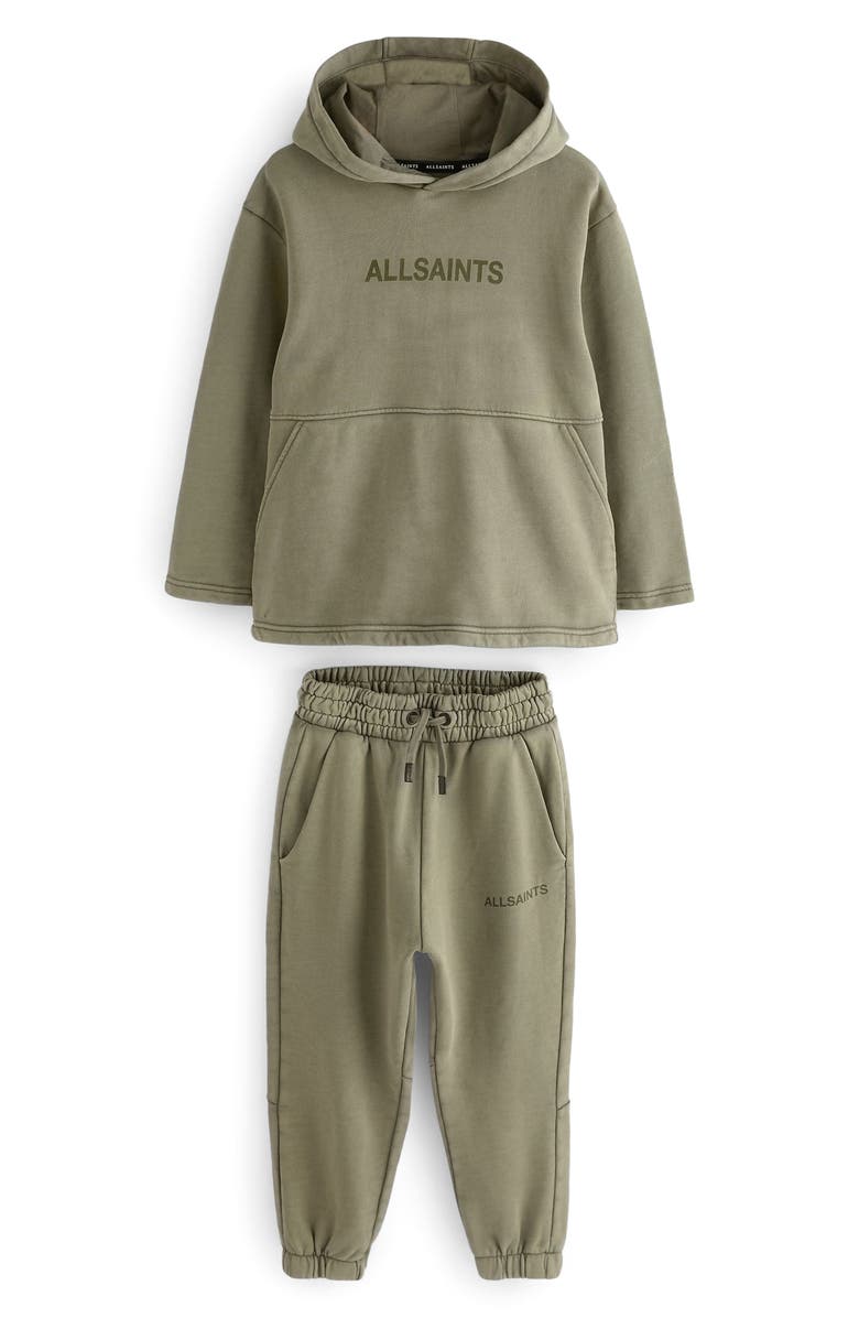 smALLSAINTS by ALLSAINTS Kids' Ramskull Hoodie & Sweatpants Set, Main, color,