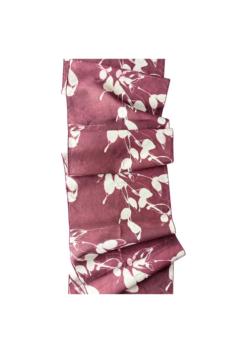 Porto Print in Auberinge Runner, Main, color, Aubergine