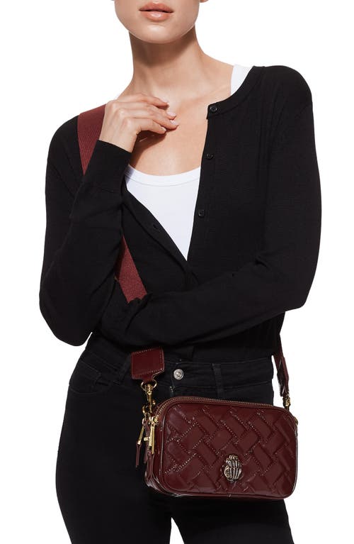 Kurt Geiger London Small Kensington Leather Camera Bag In Red