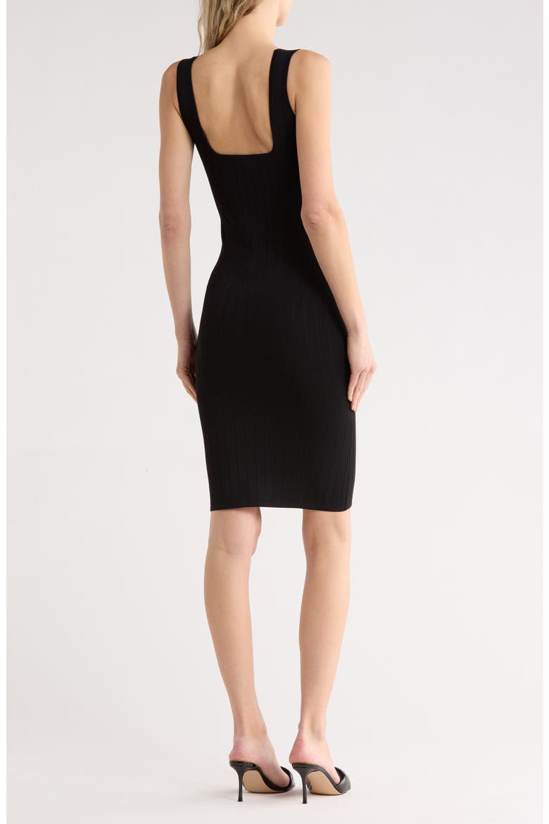 Soleil Button Knit Dress, Alternate, color, BLACK/ GOLD