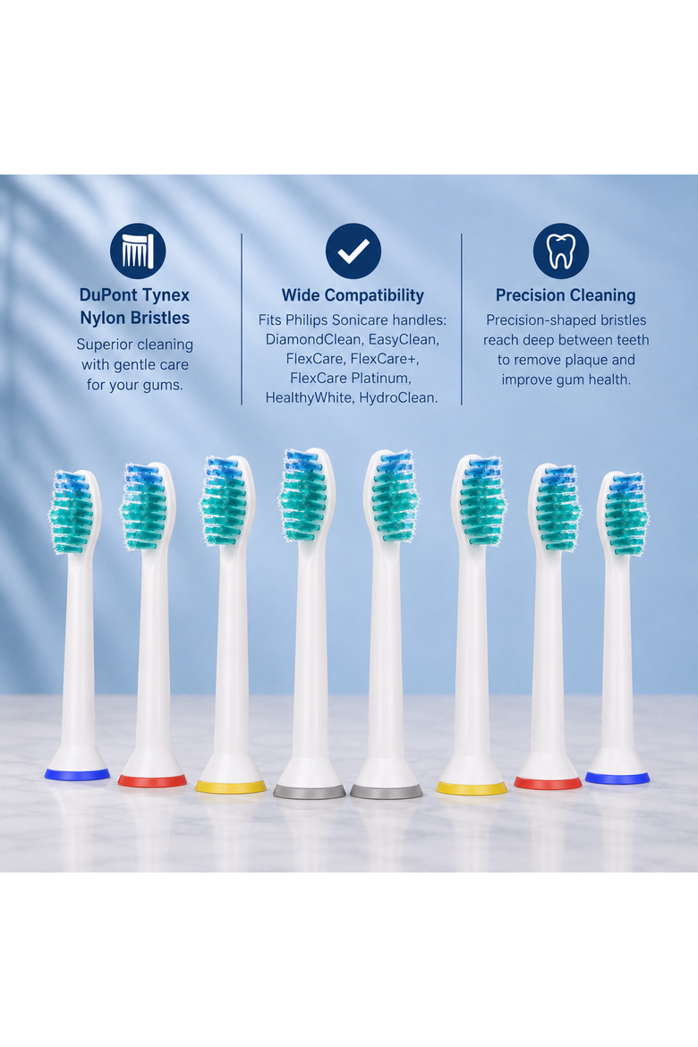 Philips Sonicare Compatible Brush Heads, Alternate, color, White