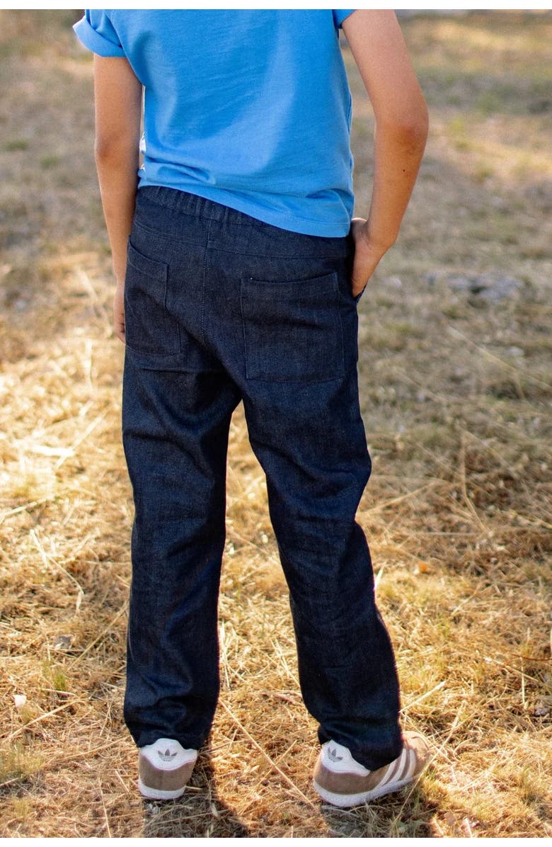 Jackalo Kids' Organic Heavyweight Cotton Denim Jules Jeans, Alternate, color, Heavyweight Denim