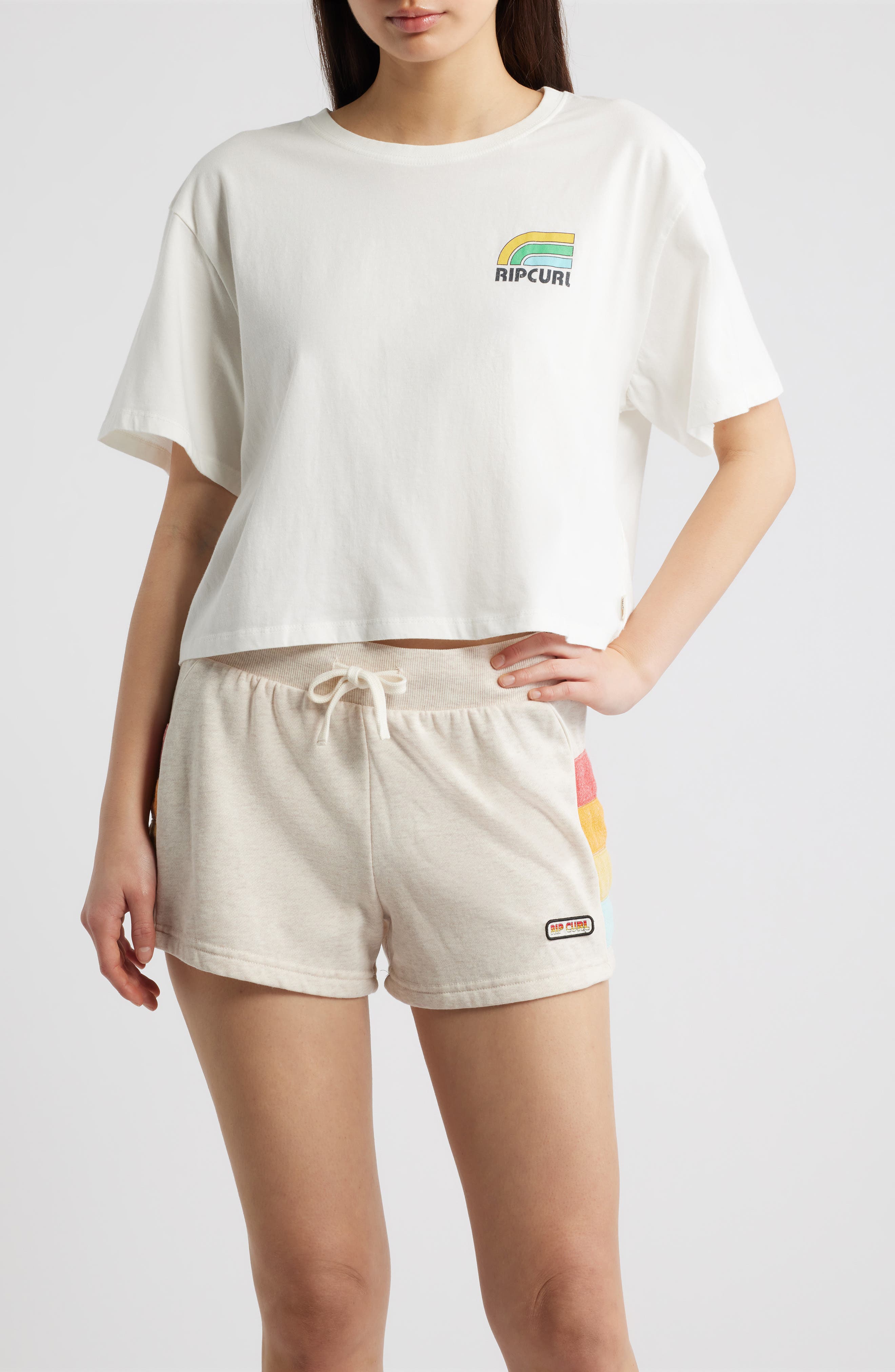 Surf Side Crop Graphic T-Shirt