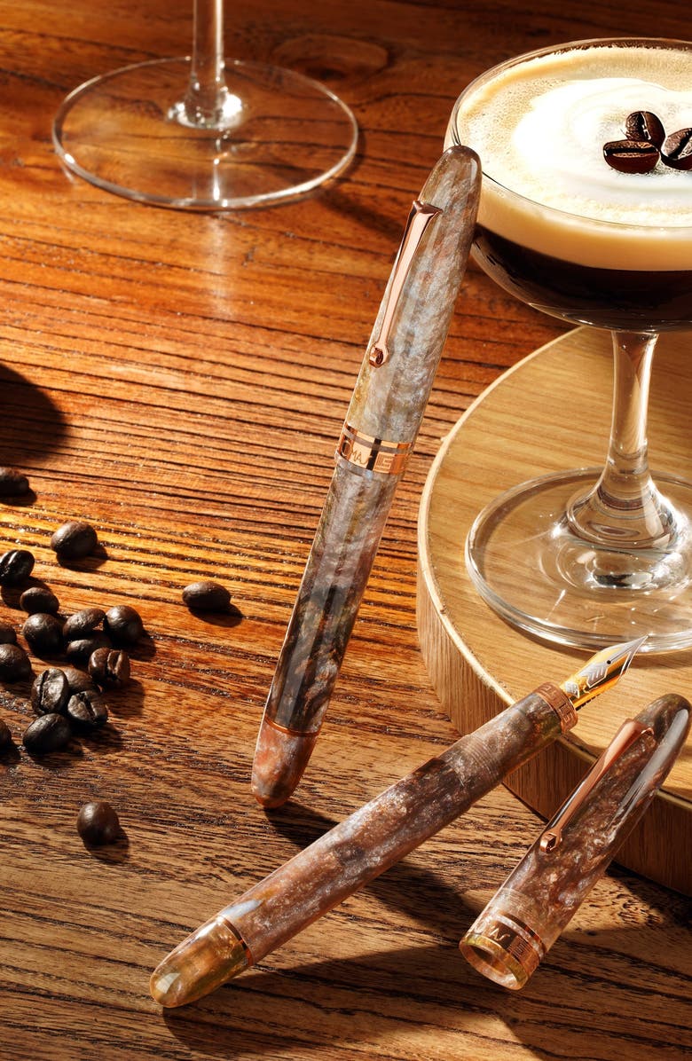 OMAS Ogiva Cocktail Series Espresso Martini Limited Edition Fountain Pen, Alternate, color, Brown Medium