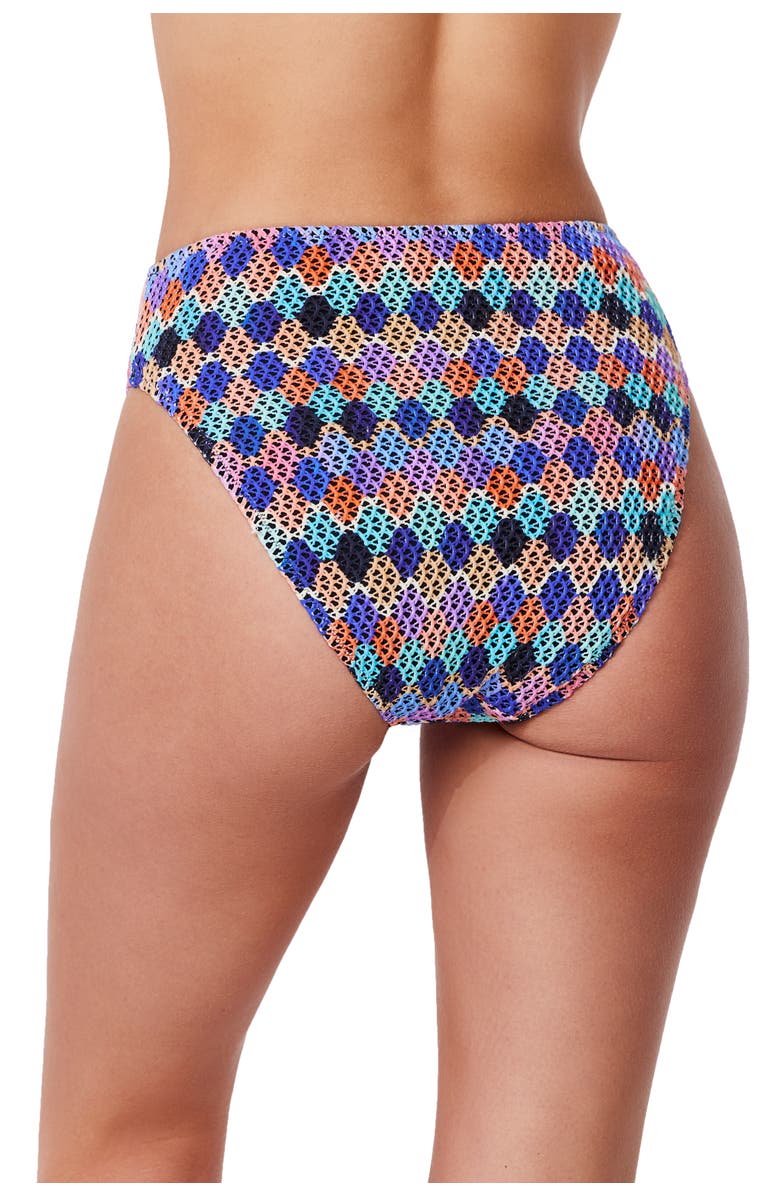 Profile by Gottex Retro Riviera High Waist Netted Crochet Swim Bottom, Alternate, color, 