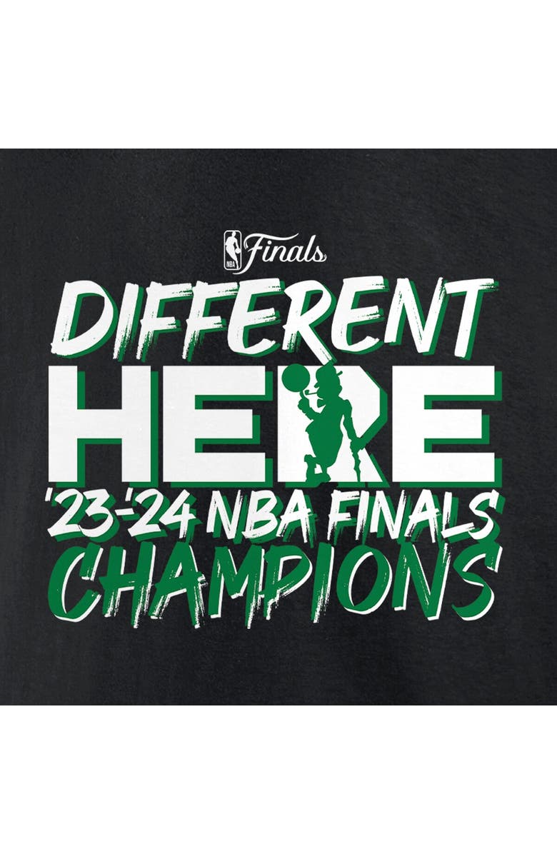 FANATICS Men's Fanatics Black Boston Celtics 2024 NBA Finals Champions Pump Fake Hometown Originals T-Shirt, Alternate, color, 