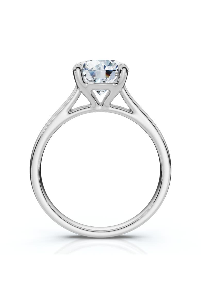 Bliss Diamond Certified 2Ct Solitaire Diamond Cathedral Engagement Ring Gold Lab Grown, Alternate, color, 14K White Gold