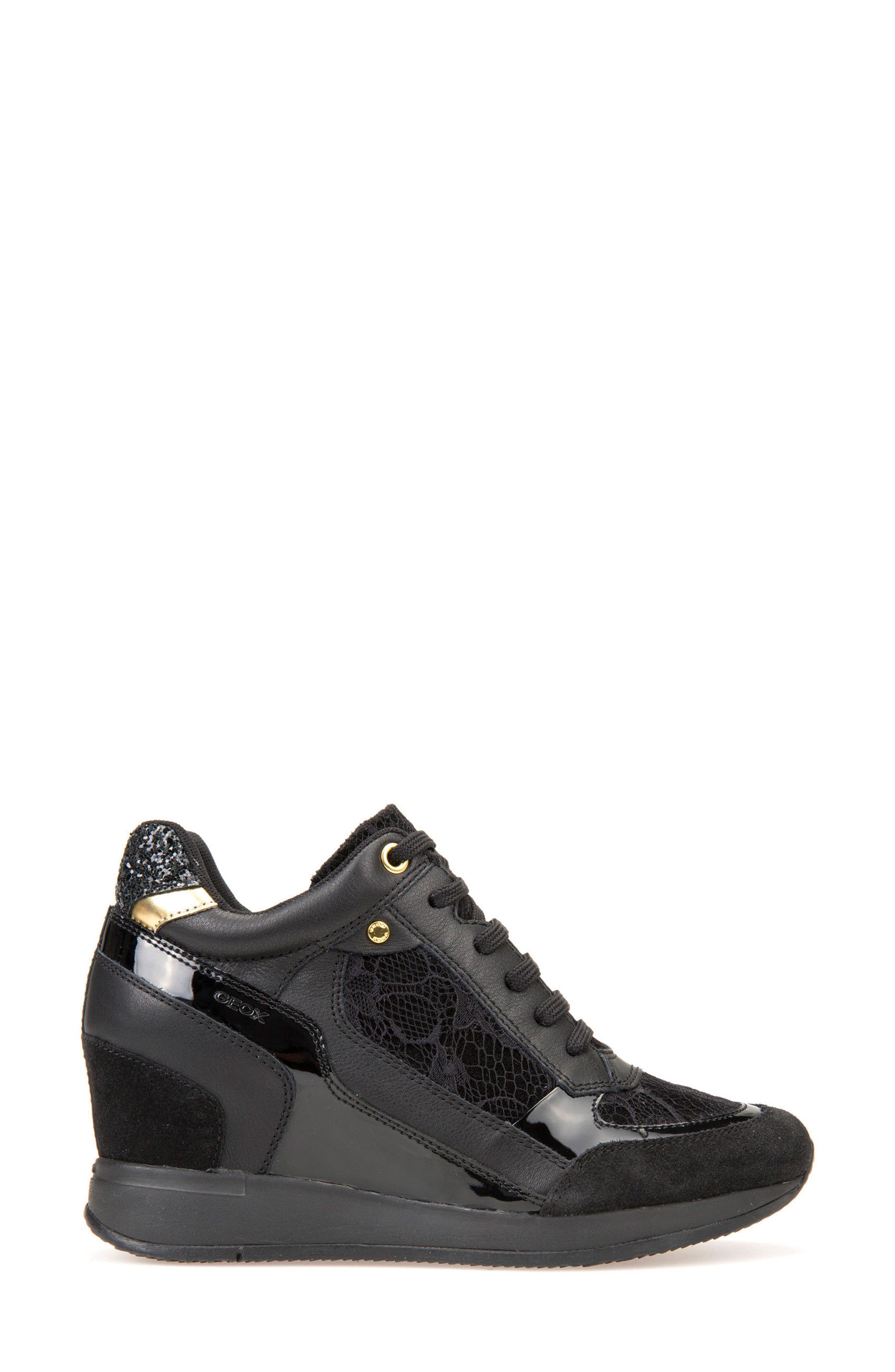 Geox Nydame Wedge Sneaker, Alternate, color, 