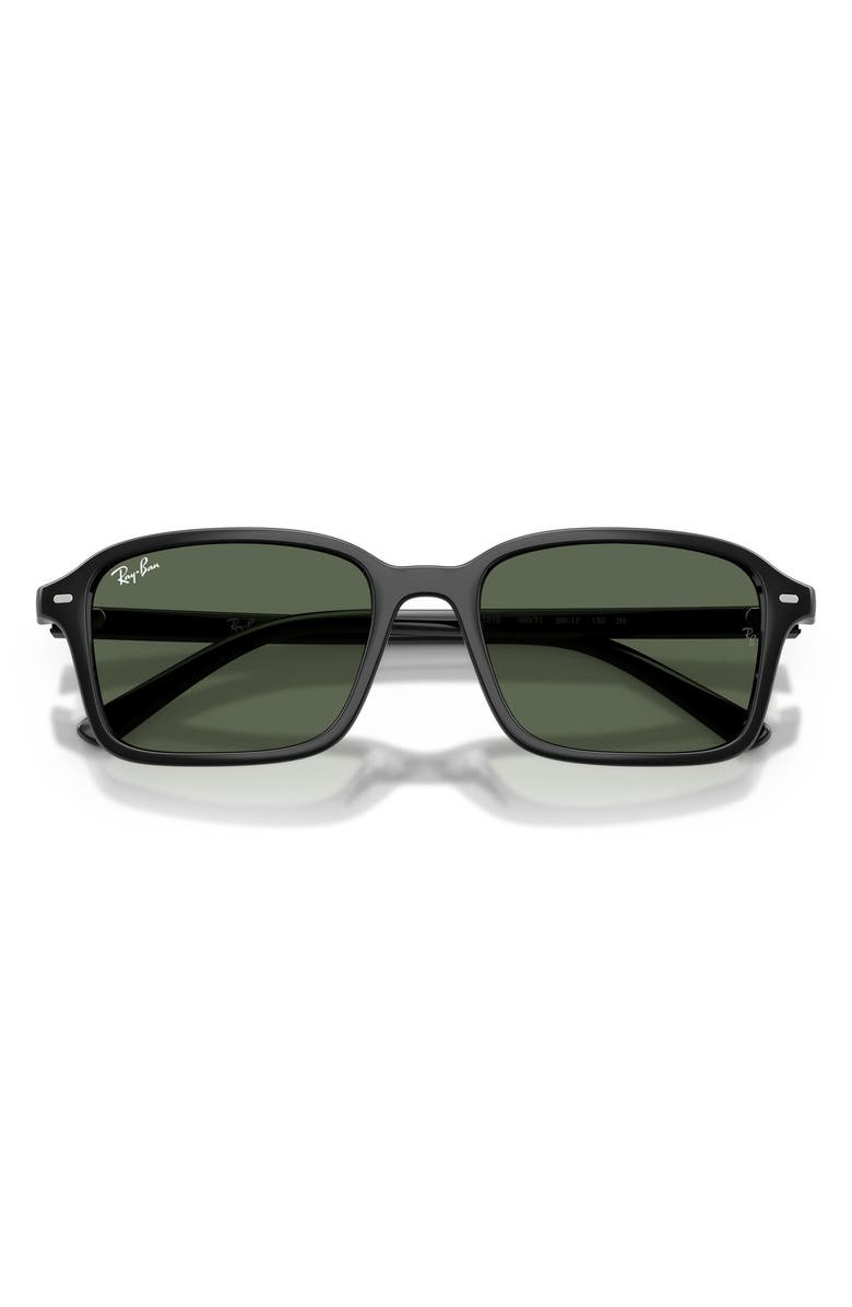 Ray-Ban Kids' 50mm Square Sunglasses, Alternate, color, Black / Dark Green