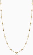 Oradina 14K Gold Celebration Ball Station Necklace