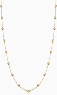 Oradina 14K Gold Celebration Ball Station Necklace